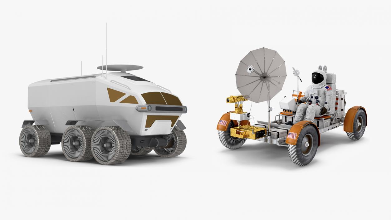 3D model Lunar Vehicles Collection