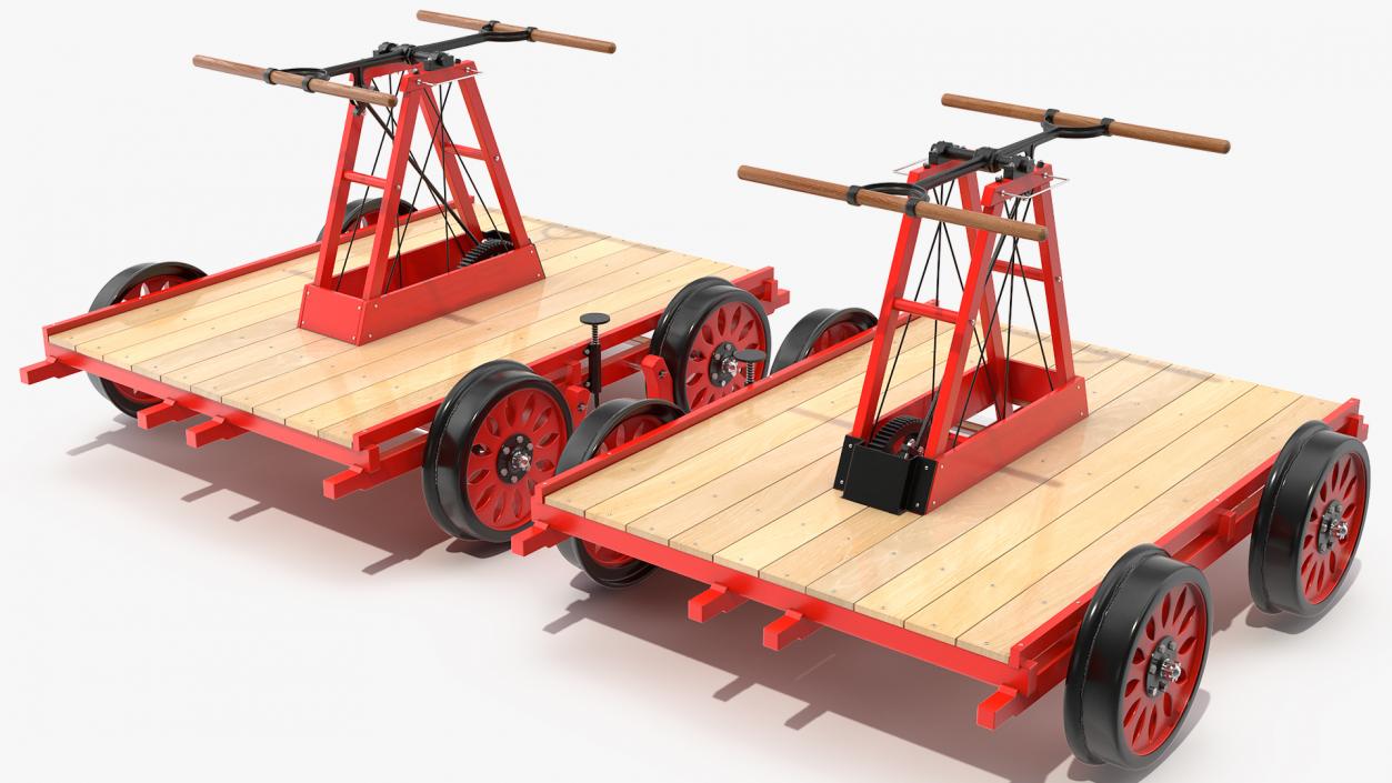 3D model Railway Handcar