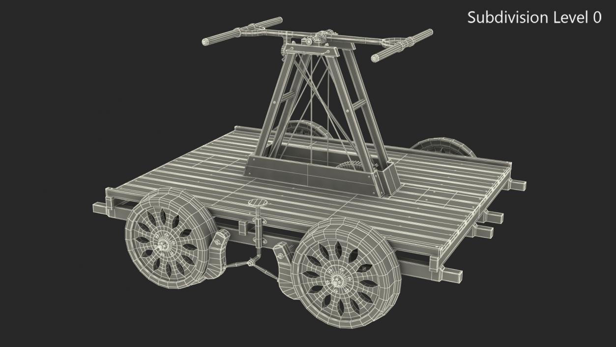 3D model Railway Handcar