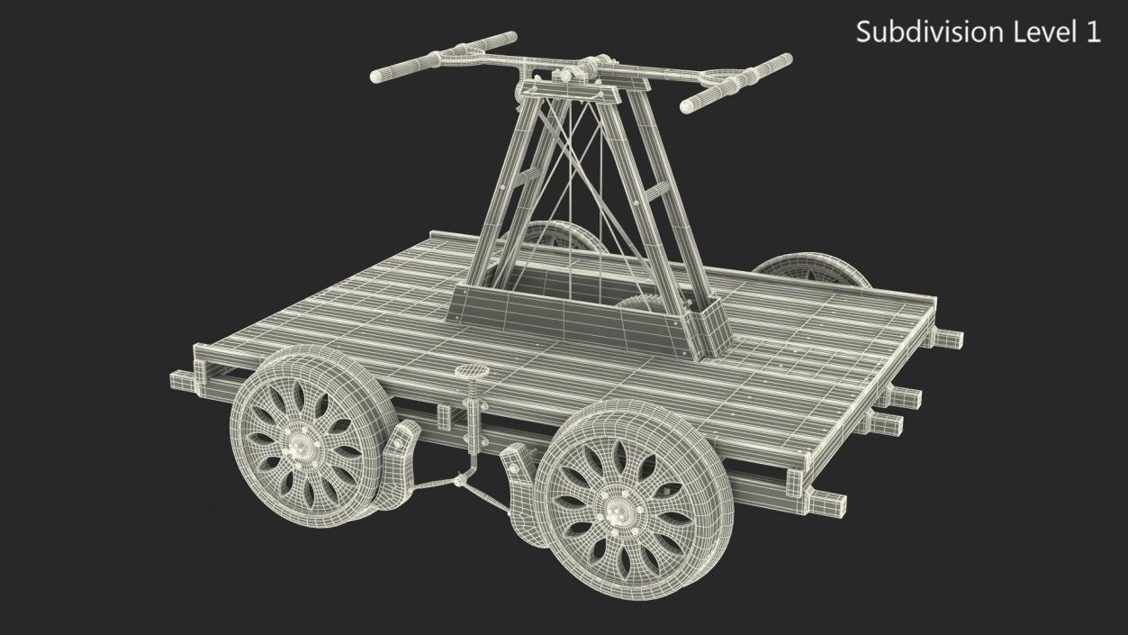 3D model Railway Handcar