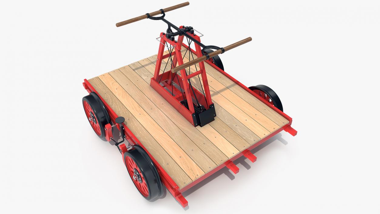 3D model Railway Handcar