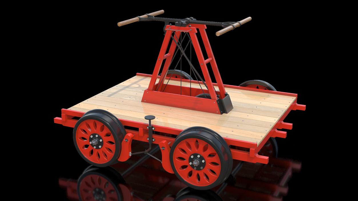 3D model Railway Handcar