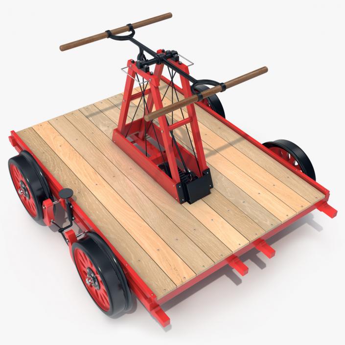 3D model Railway Handcar