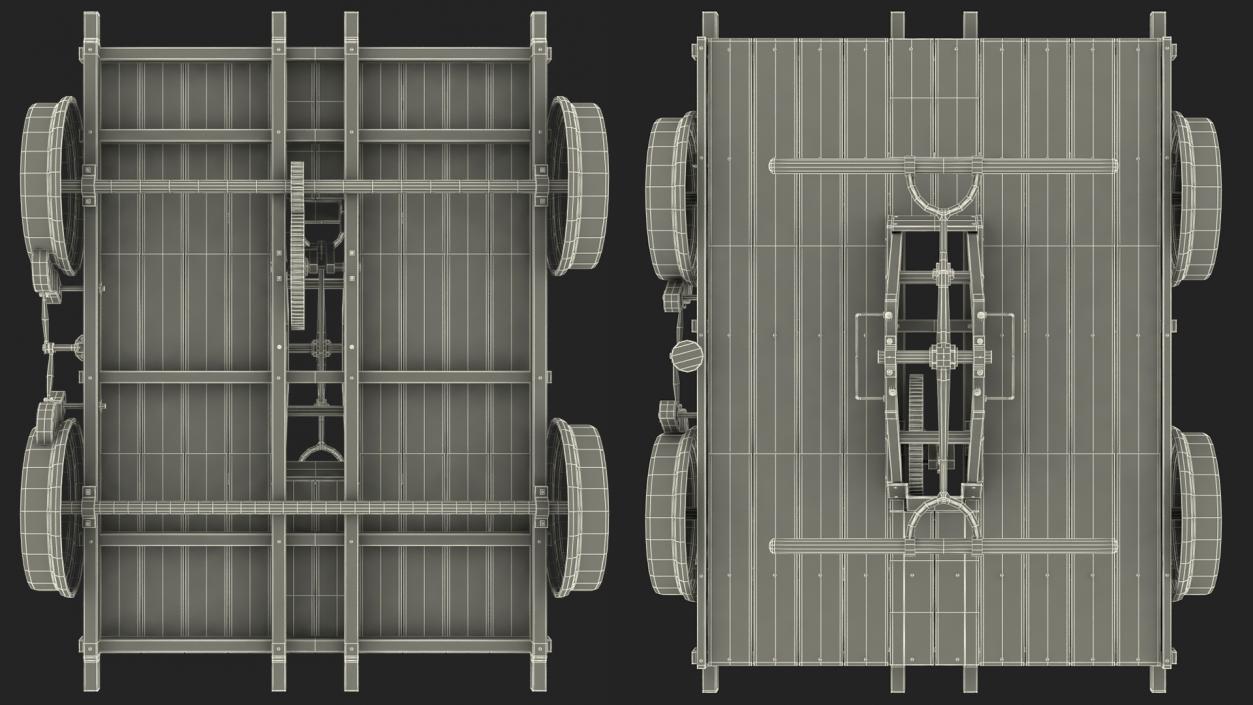 3D model Railway Handcar