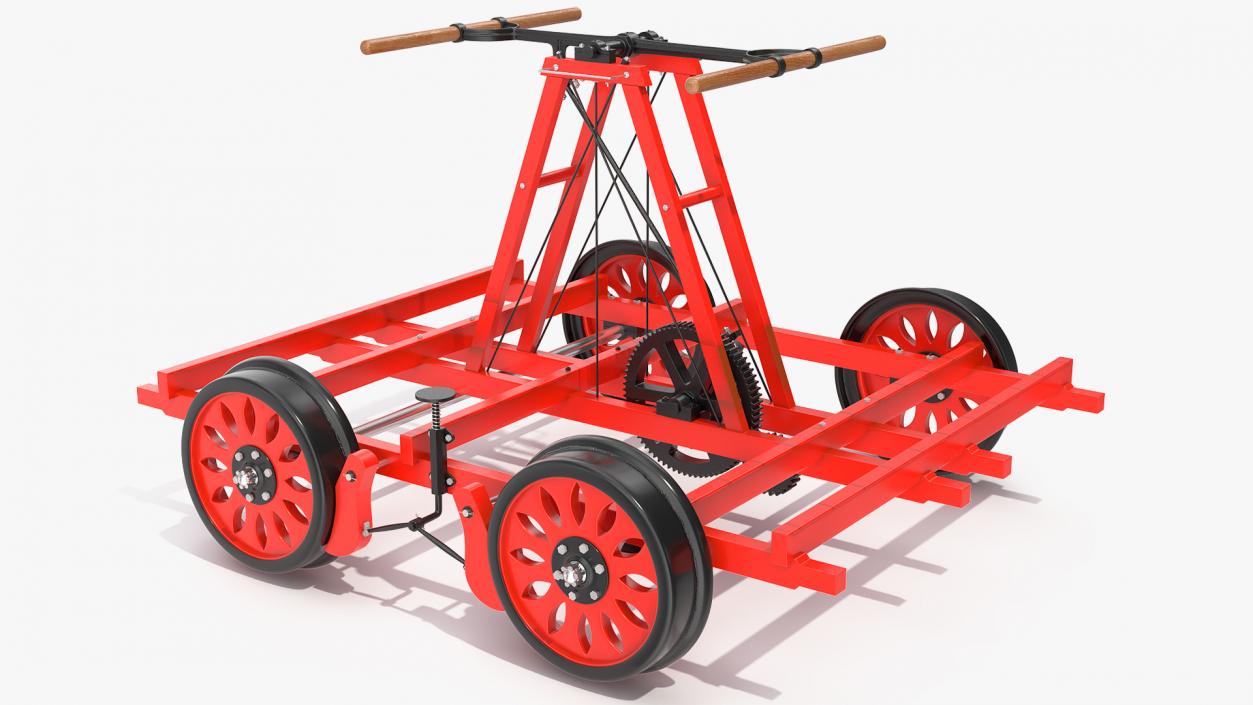 3D model Railway Handcar