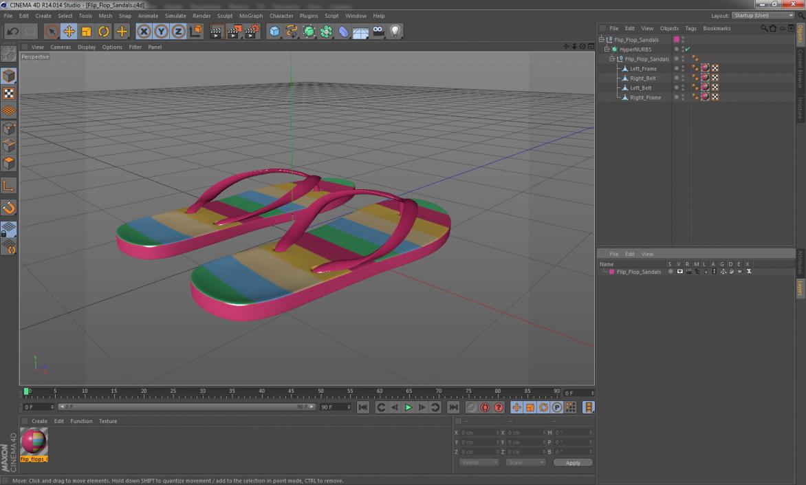 Flip Flop Sandals 3D