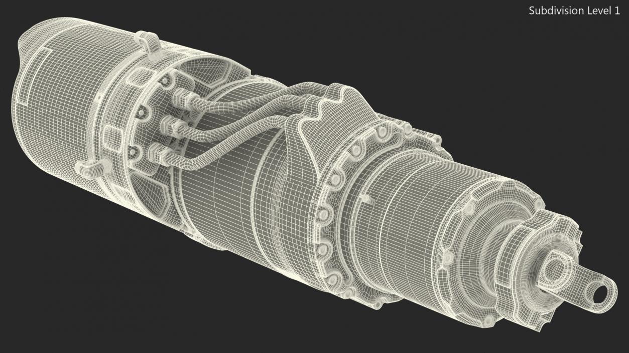 3D Tesla Electric Crate Motor