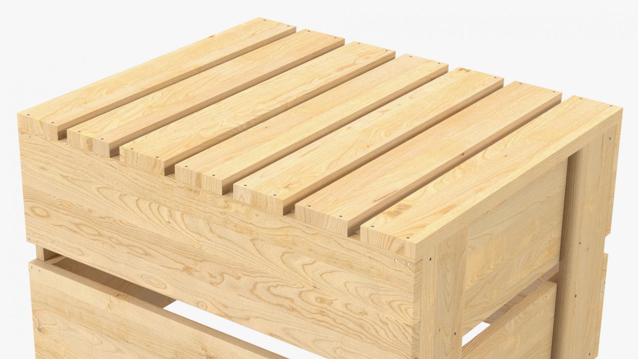 Wooden Fruit Boxes Collection 3D model