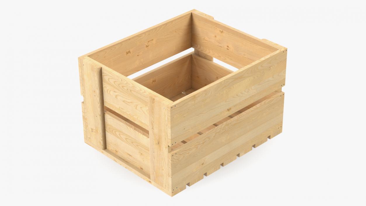 Wooden Fruit Boxes Collection 3D model