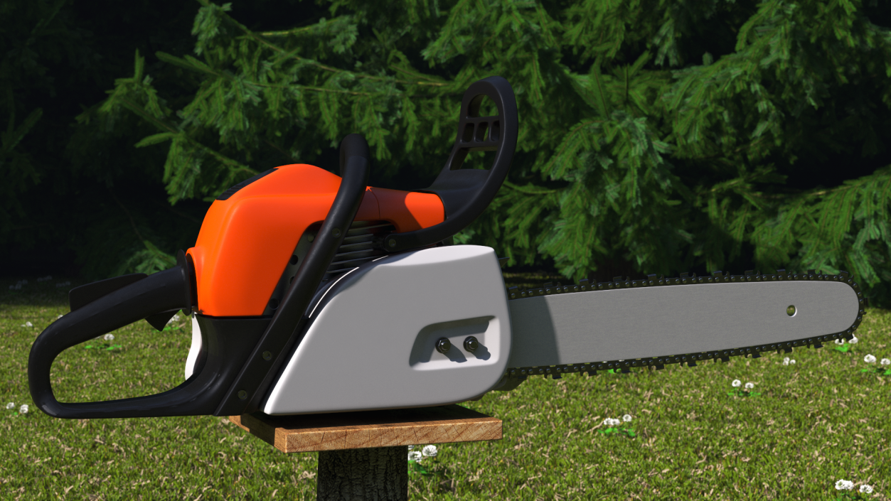 3D model Petrol Chainsaw