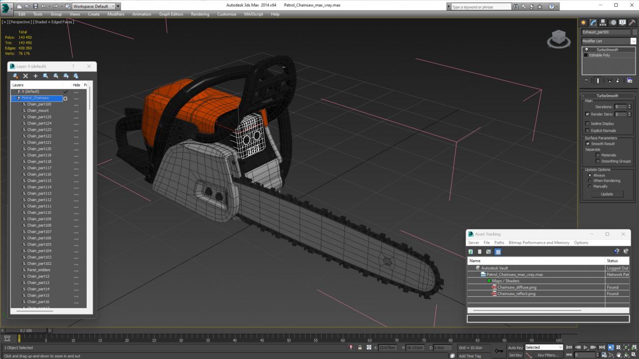 3D model Petrol Chainsaw