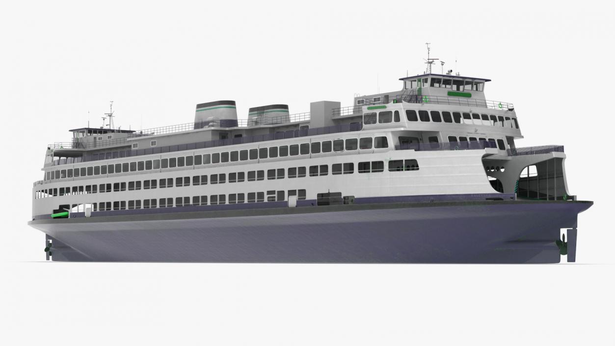 3D Large Ferry Ship