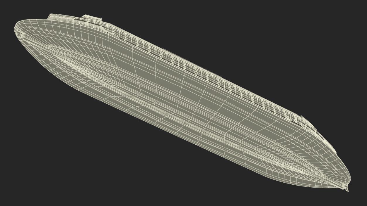 3D Large Ferry Ship