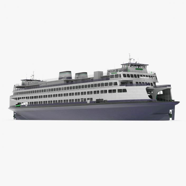 3D Large Ferry Ship