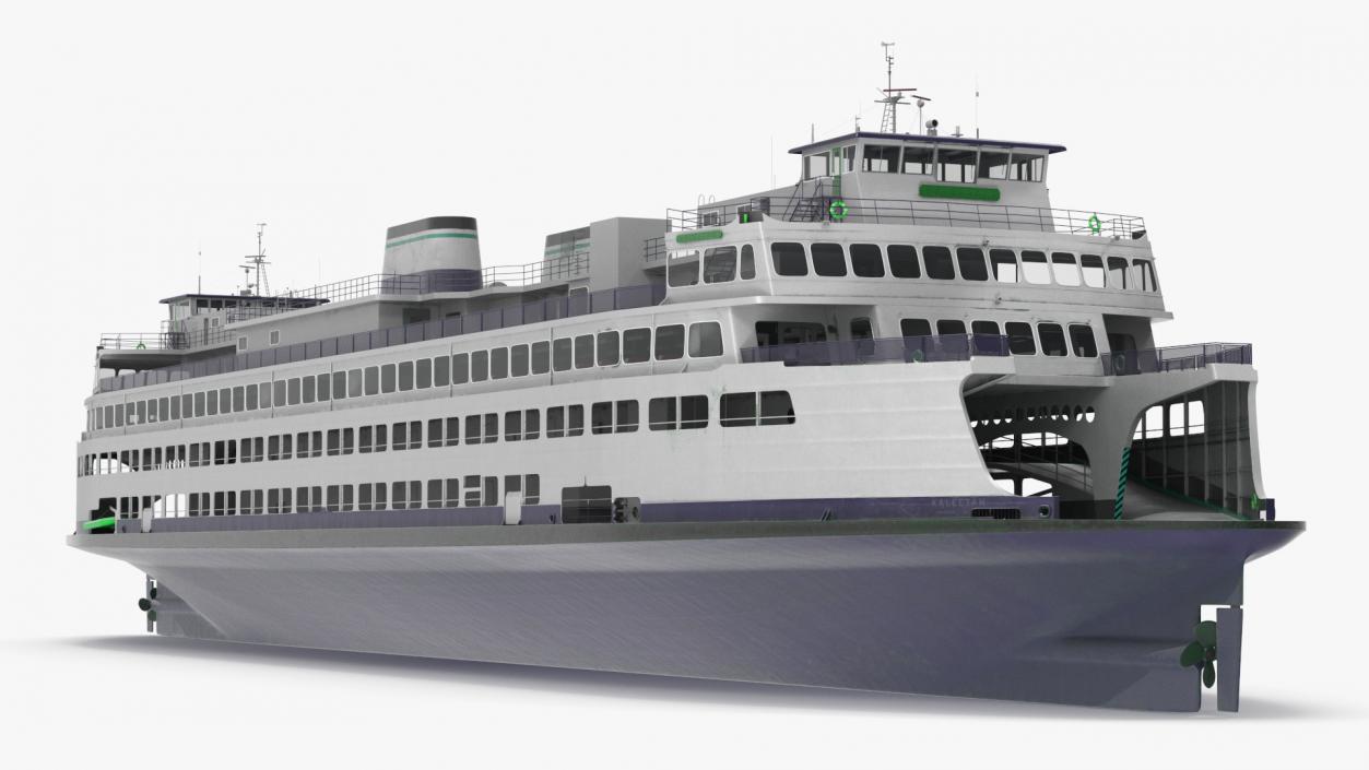 3D Large Ferry Ship