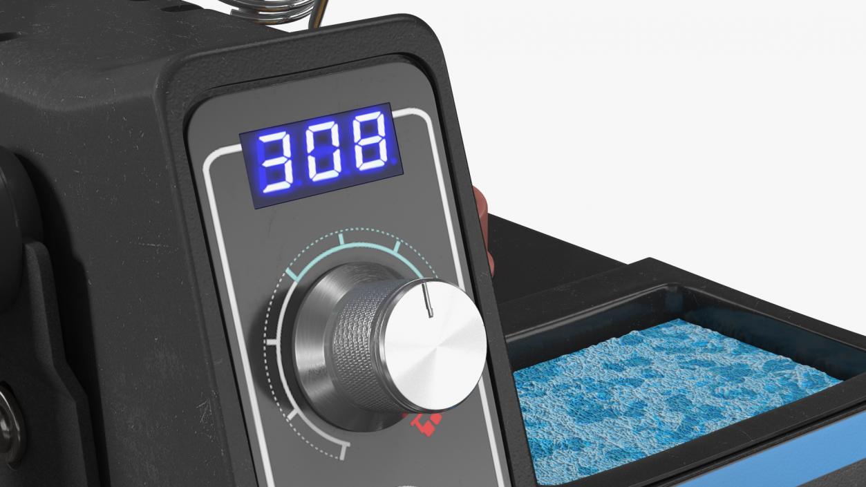 Digital Soldering Iron Station Set 3D model