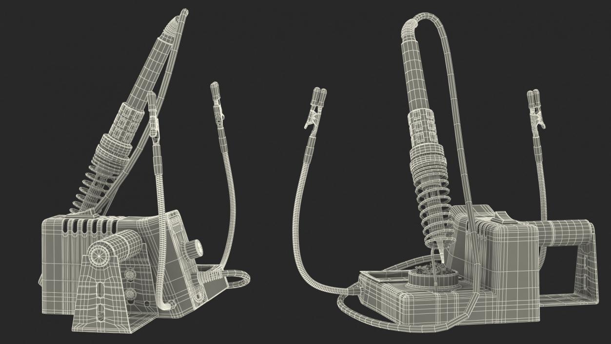 Digital Soldering Iron Station Set 3D model