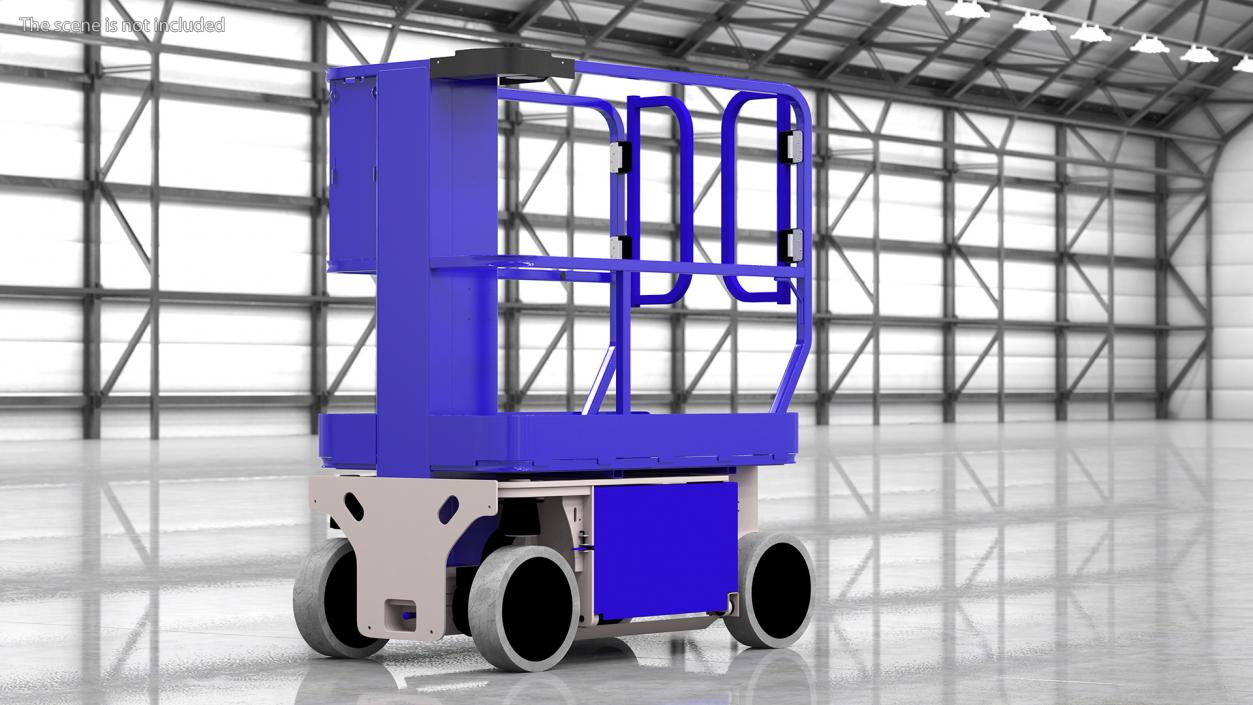 Vertical Mast Lift Folded New 3D model