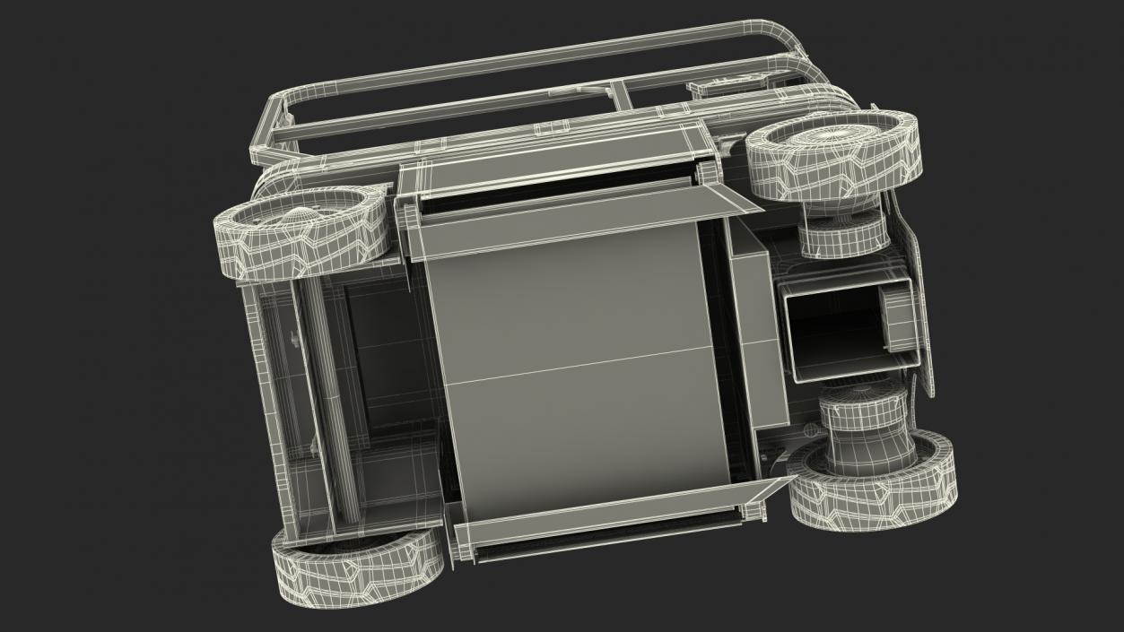 Vertical Mast Lift Folded New 3D model