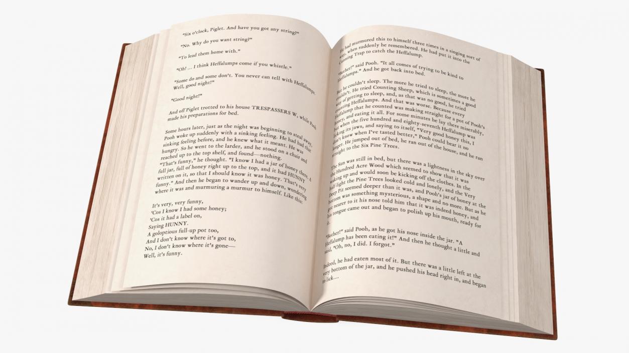 Hardcover Book Red English Text Rigged for Cinema 4D 3D