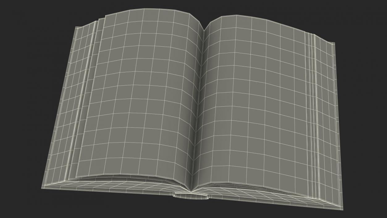 Hardcover Book Red English Text Rigged for Cinema 4D 3D