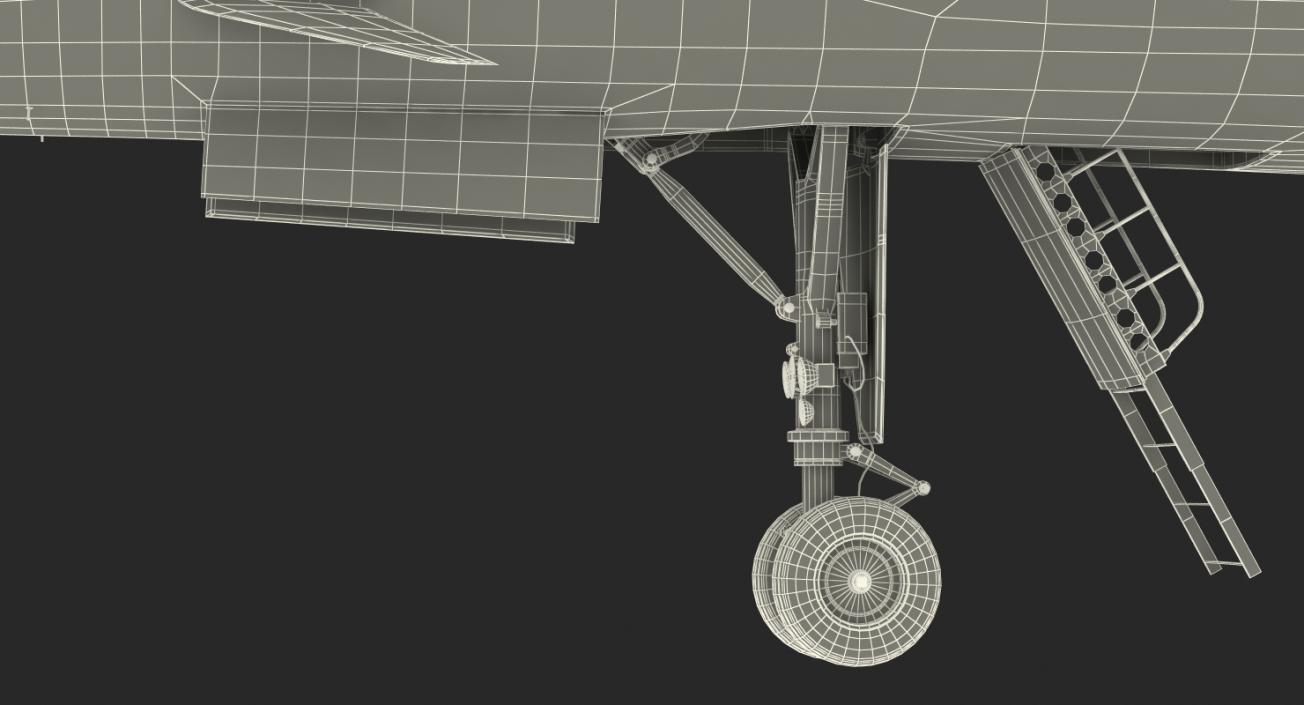 3D Strategic Bomber Rockwell B-1 Lancer Rigged model