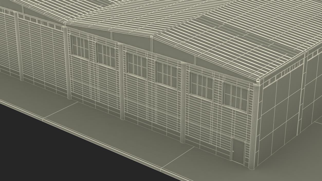 Large Factory Building 3D