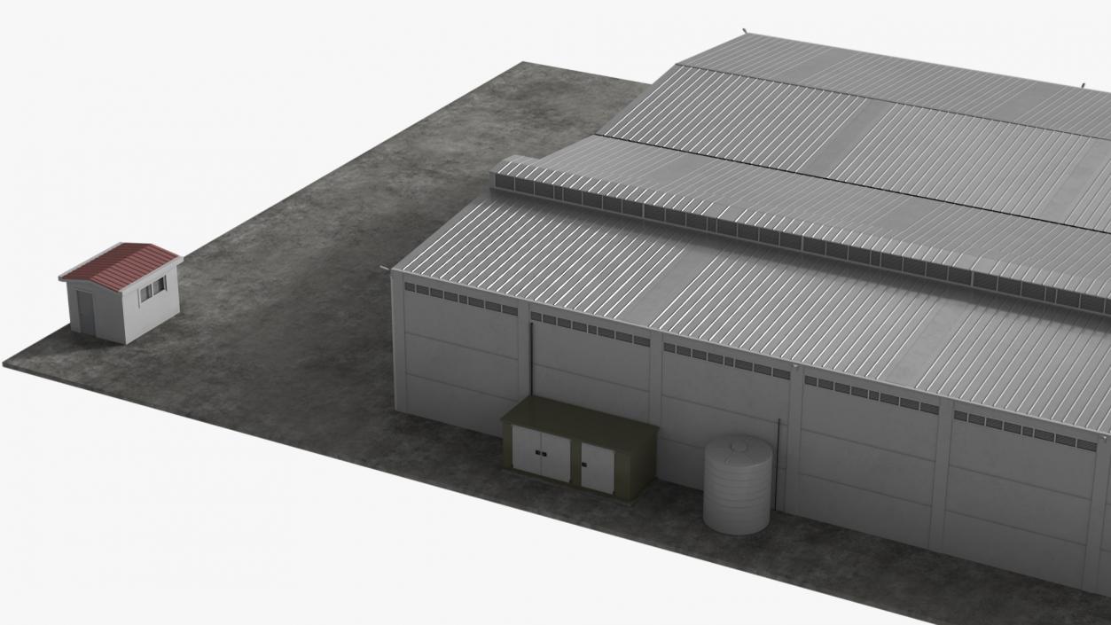 Large Factory Building 3D