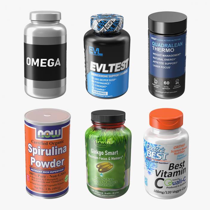 3D Nutritional Supplements Collection 4