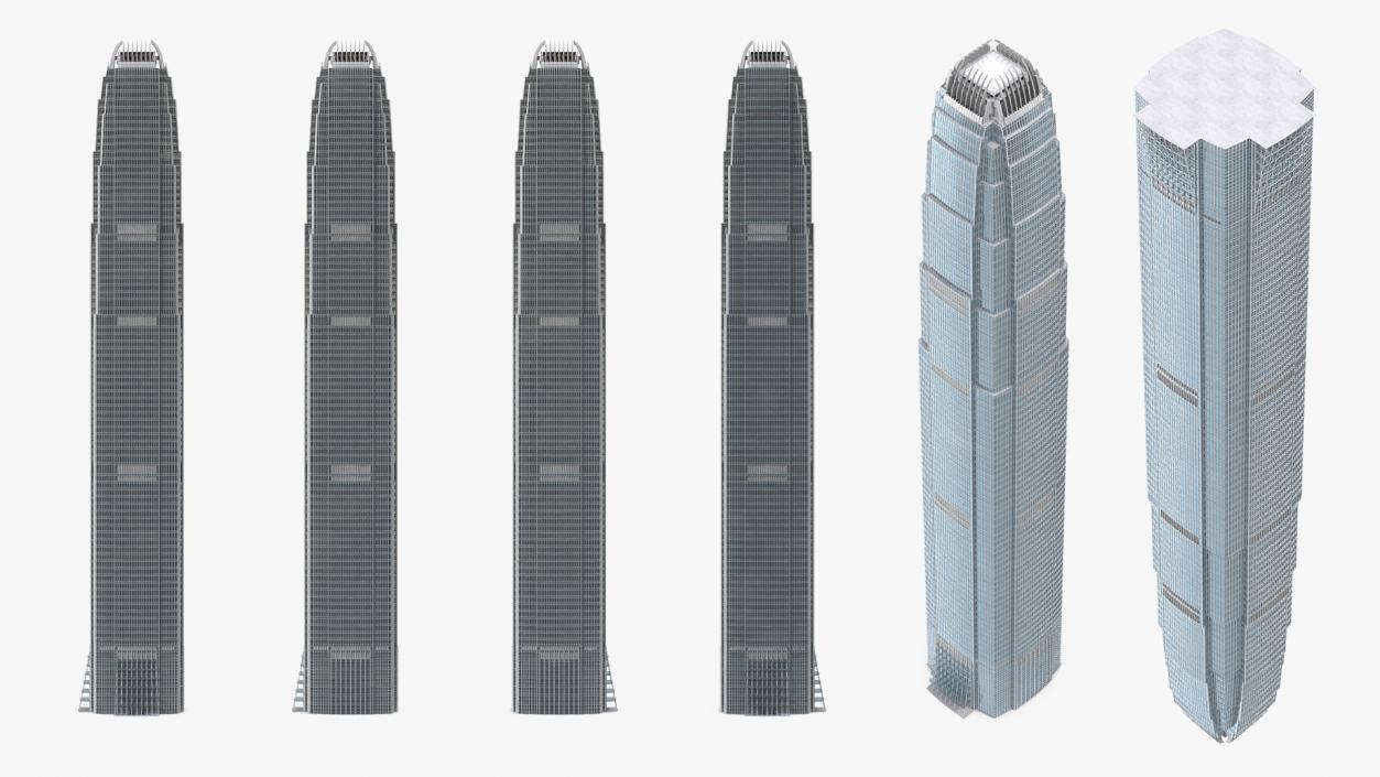 3D Hong Kong International Finance Centre model