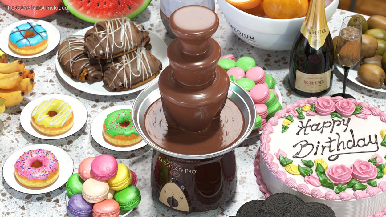 3D Chocolate Fountain Wilton Pro 3 Tier