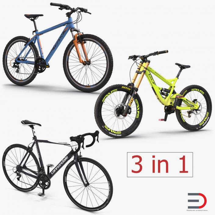 3D Modern Bikes Collection model