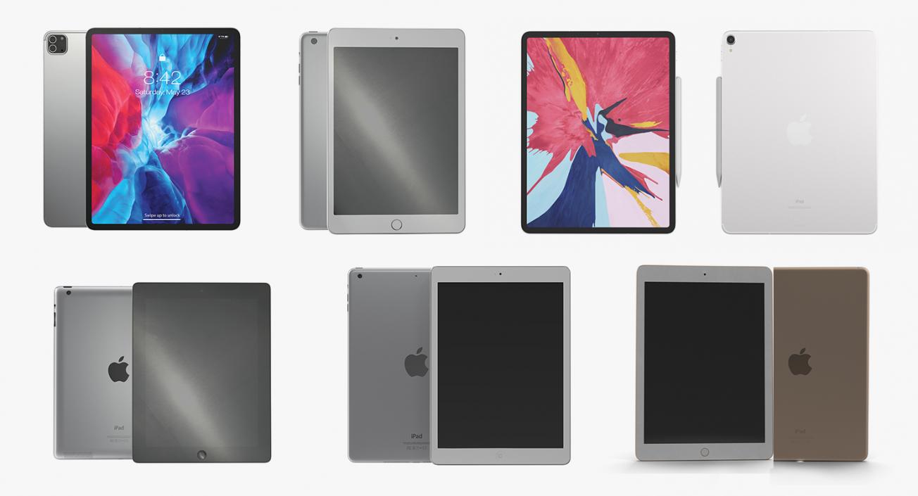 3D iPads Collection 6 model