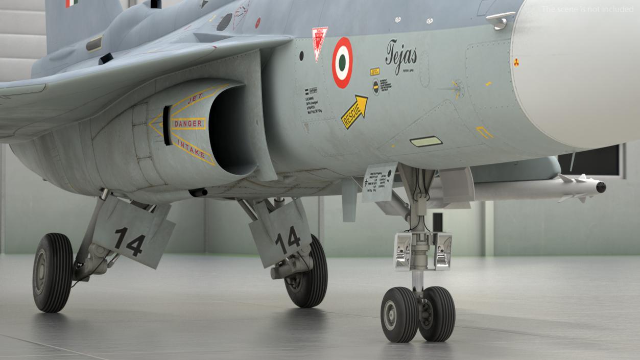 HAL Tejas Multirole Light Fighter Exterior Only 3D