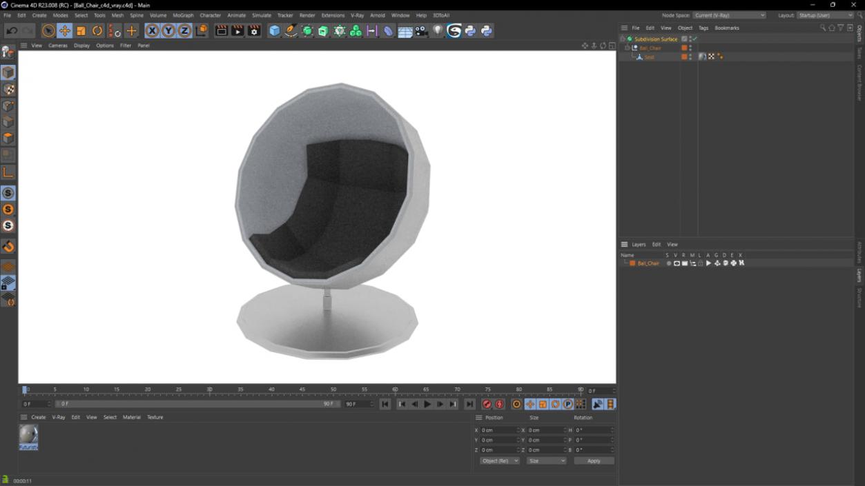 3D model Ball Chair