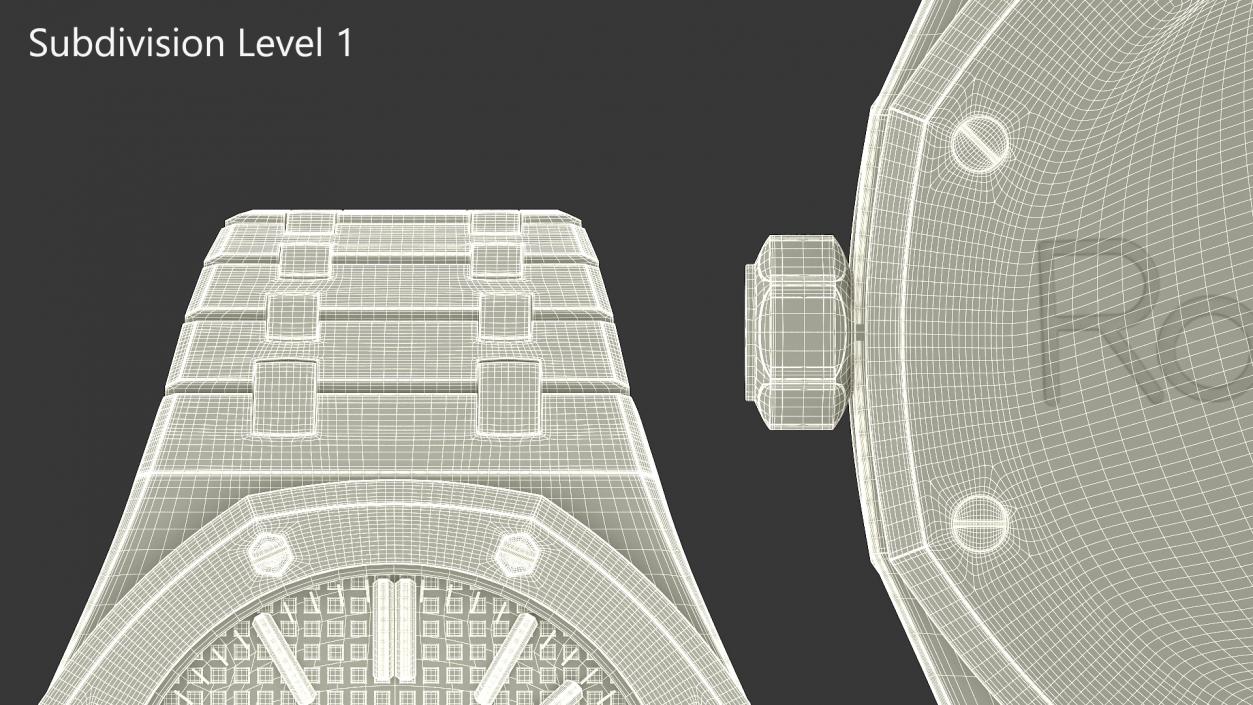 Audemars Piguet Royal Oak Black Stainless Steel Selfwinding 3D model