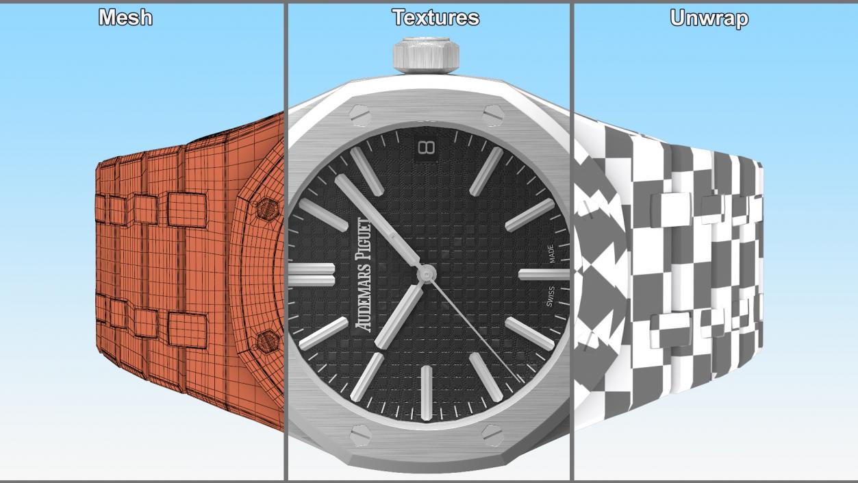 Audemars Piguet Royal Oak Black Stainless Steel Selfwinding 3D model