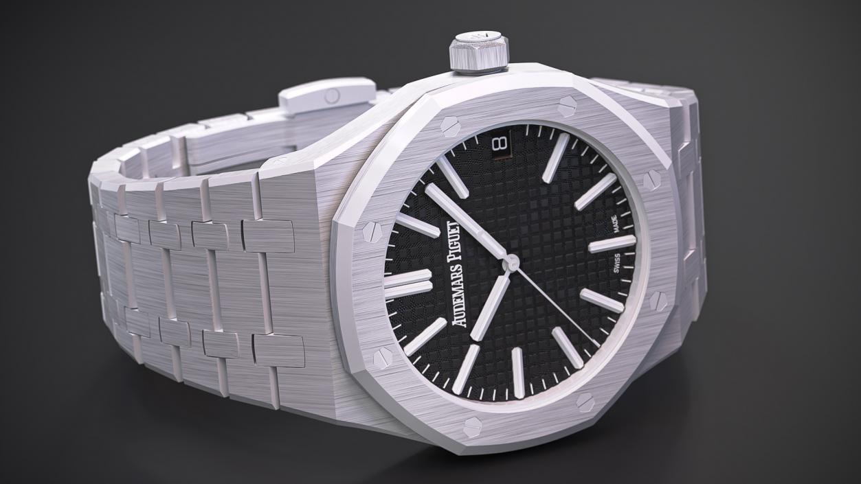 Audemars Piguet Royal Oak Black Stainless Steel Selfwinding 3D model