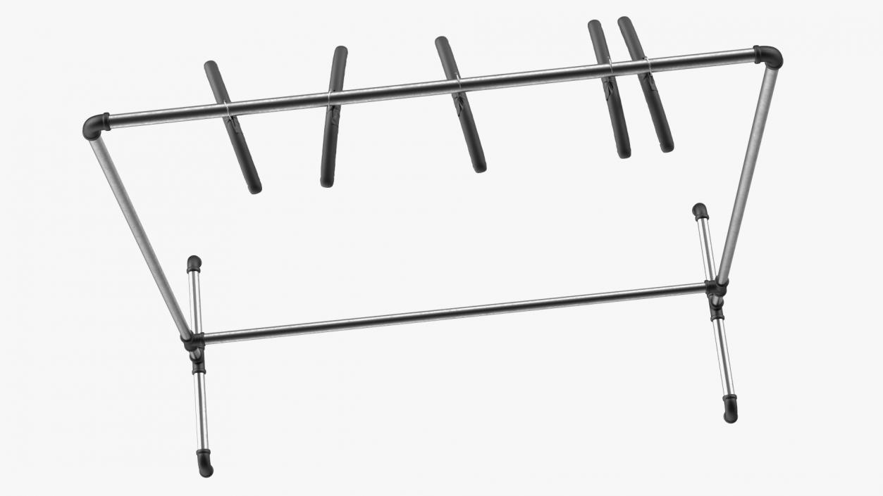 Coat rack Black 2 3D