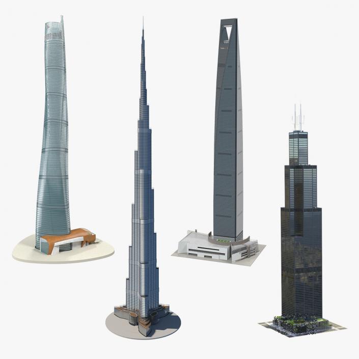 Skyscrapers Collection 2 3D model