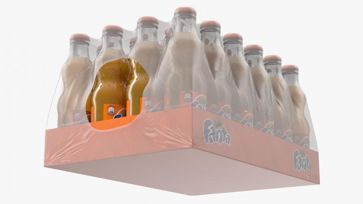 3D 24 Fanta Glass Bottle Case