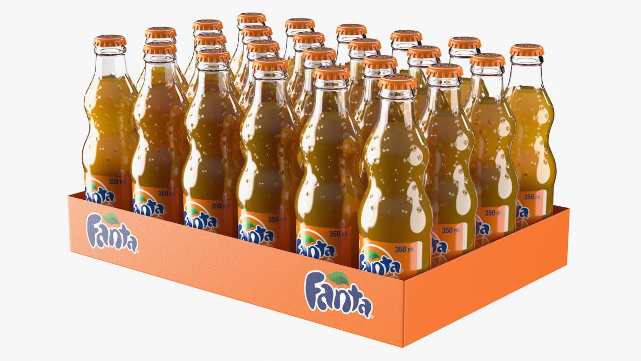 3D 24 Fanta Glass Bottle Case