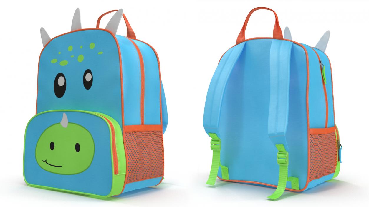 Kids Dinosaur Themed Backpack 3D model