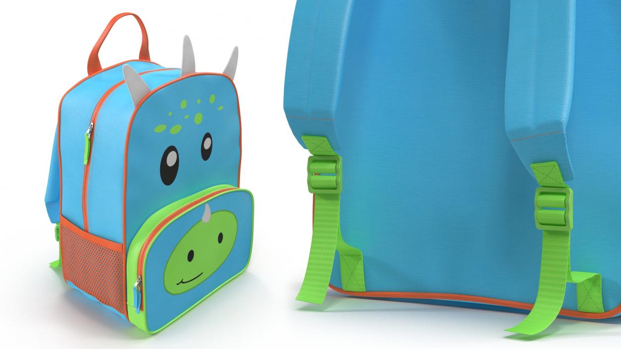 Kids Dinosaur Themed Backpack 3D model