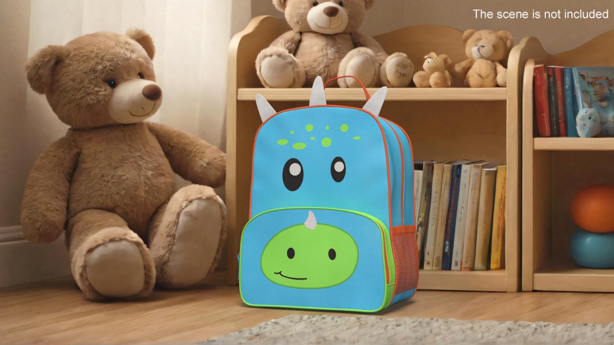 Kids Dinosaur Themed Backpack 3D model