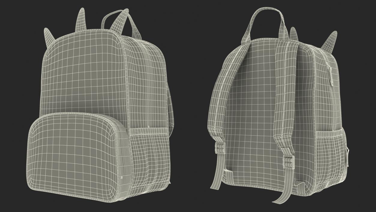 Kids Dinosaur Themed Backpack 3D model