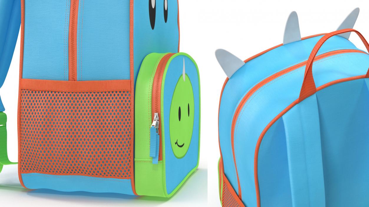 Kids Dinosaur Themed Backpack 3D model