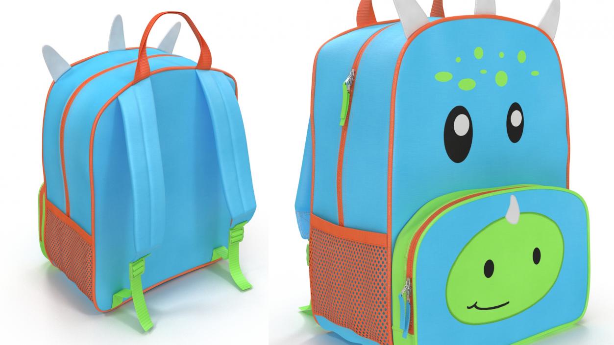 Kids Dinosaur Themed Backpack 3D model