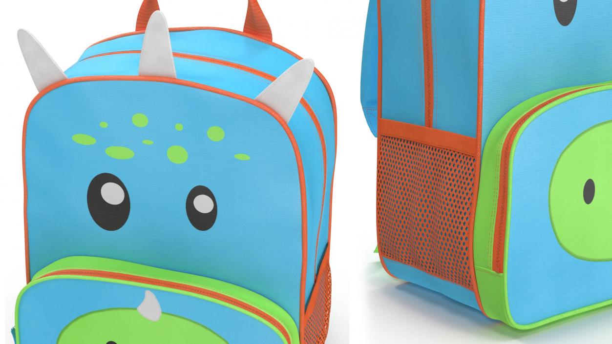 Kids Dinosaur Themed Backpack 3D model