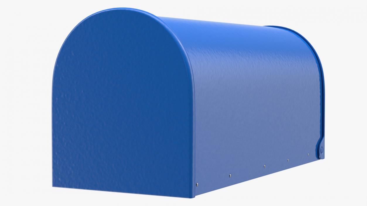 3D model Blue Painted Mailbox